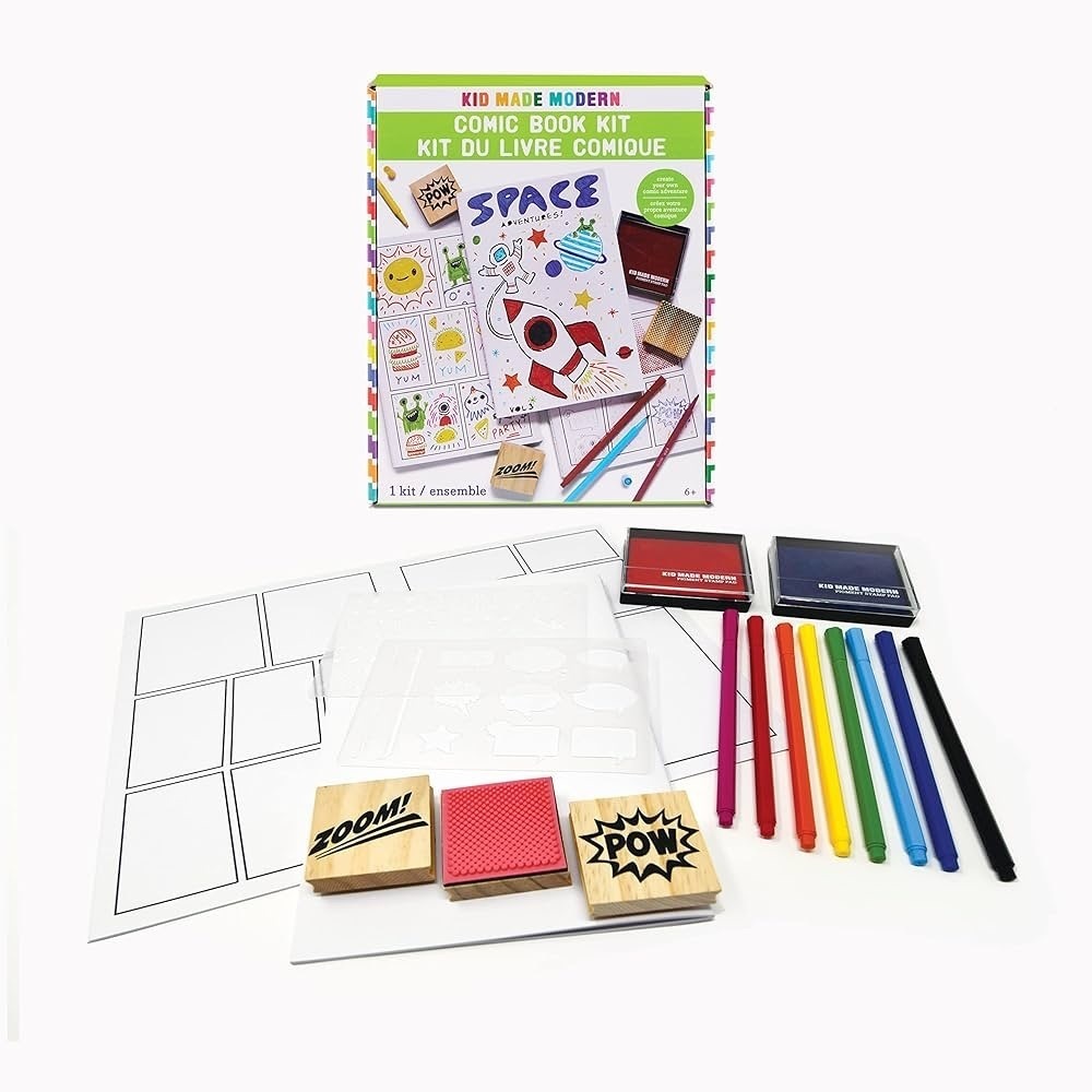 Kid Made Modern K1441 Comic Book Kit Children’s Craft, 1 kit